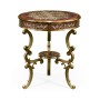Titian Red Églomisé Side Table
