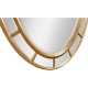 Oval panelled gilded mirror (Plain mirror glass)