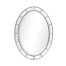 Oval panelled gilded mirror (Plain mirror glass)