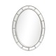 Oval panelled gilded mirror (Plain mirror glass)