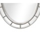 Oval panelled gilded mirror (Plain mirror glass)