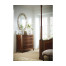 Oval panelled gilded mirror (Plain mirror glass)