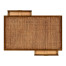 Caned coffee table