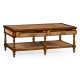 Caned coffee table