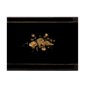 Regency Style Black Three-Tier Étagère (Large)