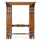 Satinwood nest of three tables