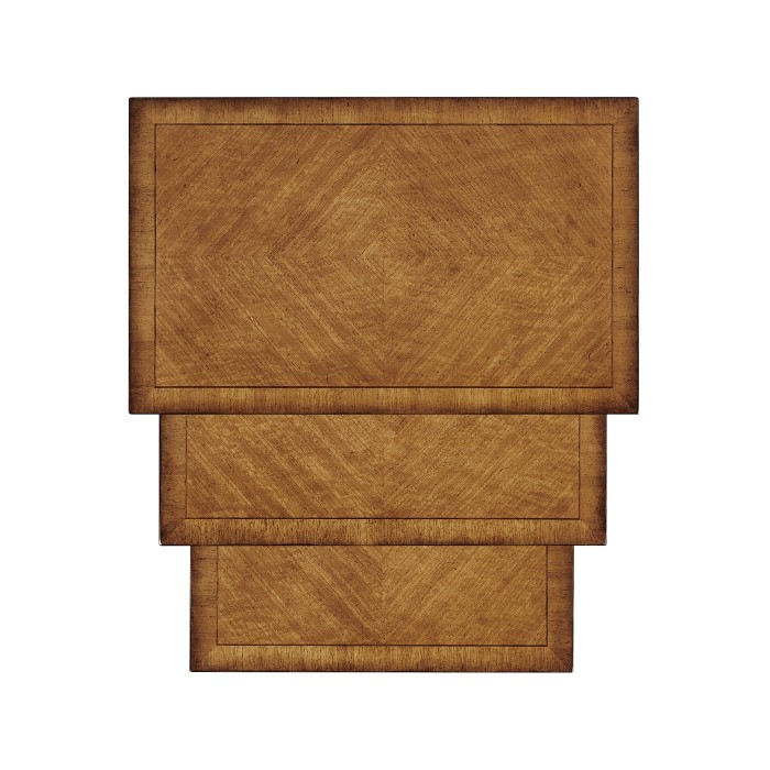 Satinwood nest of three tables