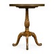 Spiral inlay lamp table