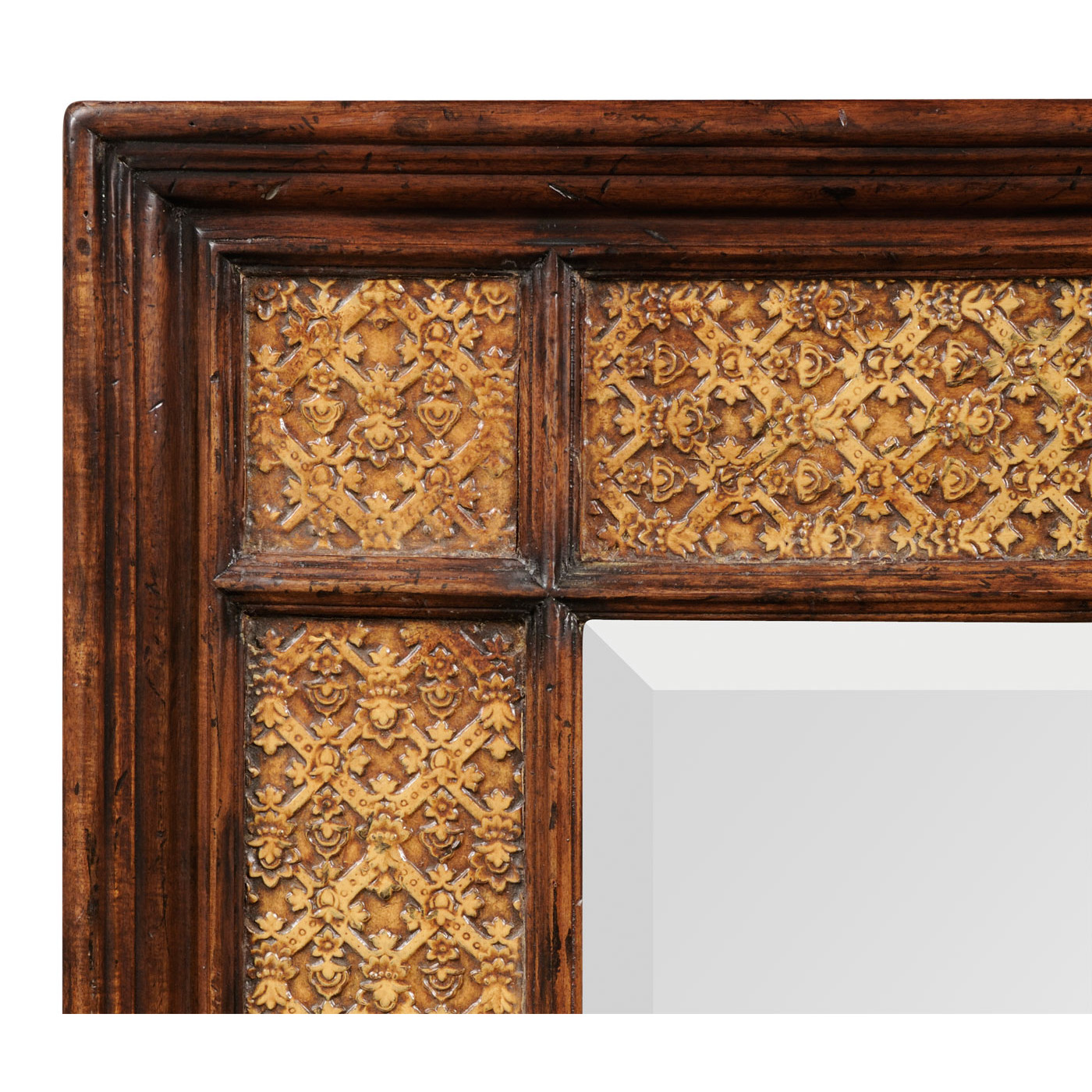 Rectangular leather mirror (Plain)