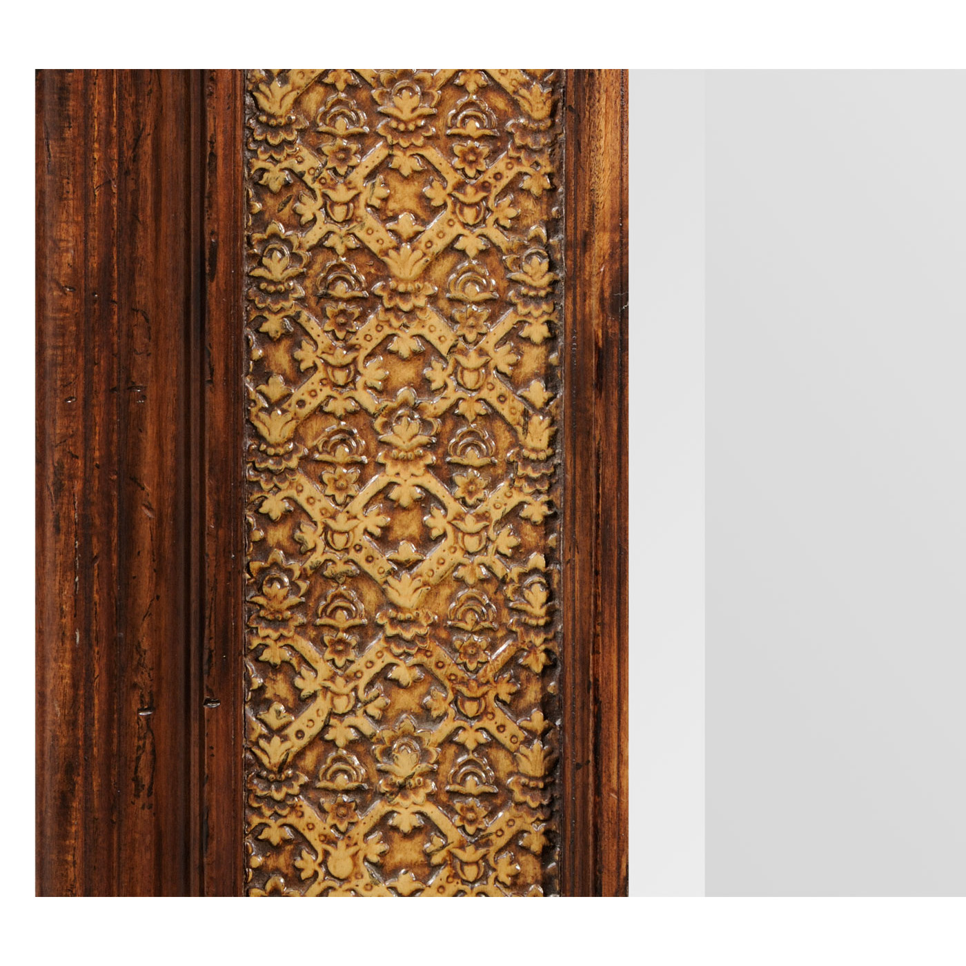 Rectangular leather mirror (Plain)