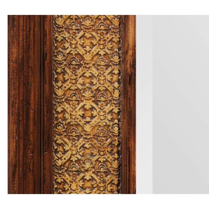 Rectangular leather mirror (Plain)