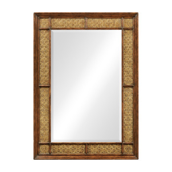 Rectangular leather mirror (Plain)
