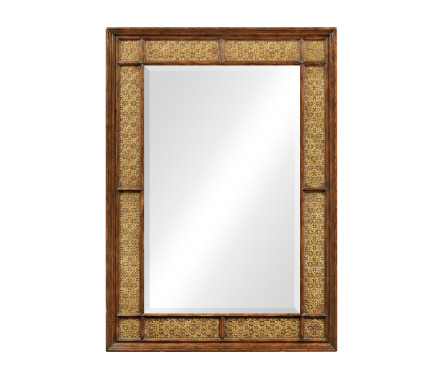 Rectangular leather mirror (Plain)