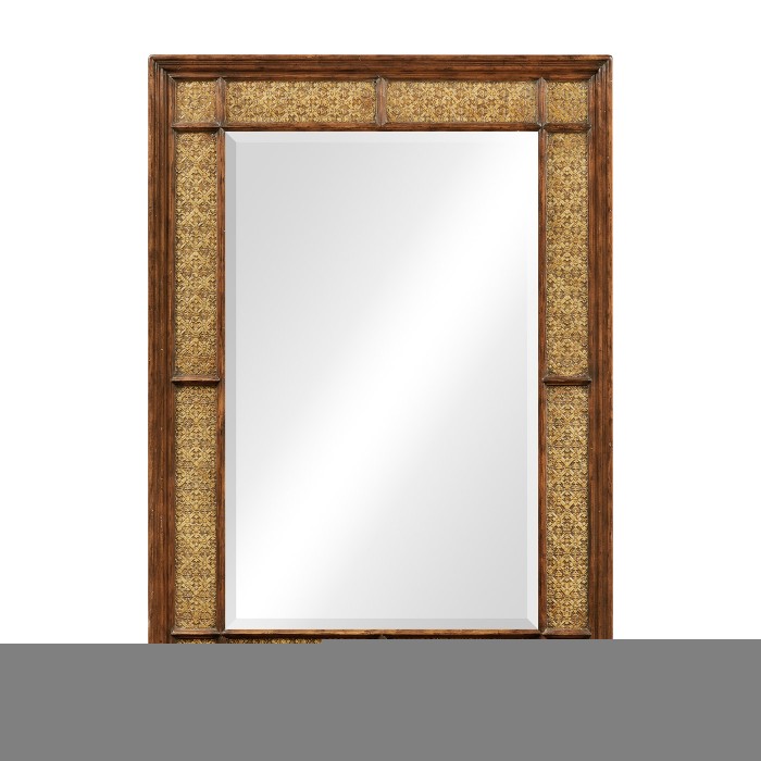 Rectangular leather mirror (Plain)