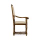 Carolean Style Arm Chair with Upholstered Back