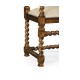 Carolean Style Arm Chair with Upholstered Back