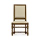 Carolean Style Side Chair with Upholstered Back