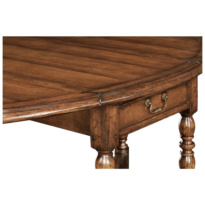 Oval Walnut Gateleg Table (Small) 25