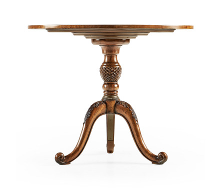 Spiral inlaid centre table