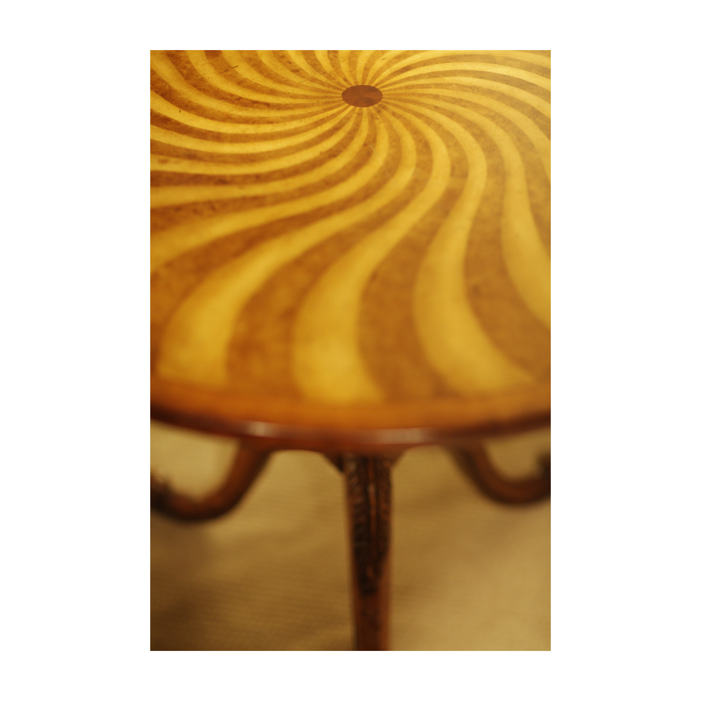 Spiral Inlaid Centre Table