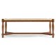 Two Seat Stool with Rushed Seat