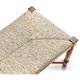 Two Seat Stool with Rushed Seat
