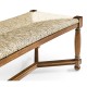 Two Seat Stool with Rushed Seat