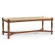 Two Seat Stool with Rushed Seat
