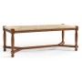 Two Seat Stool with Rushed Seat