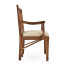 Walnut Two Seat Bench with Column Back