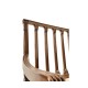 Walnut Two Seat Bench with Column Back