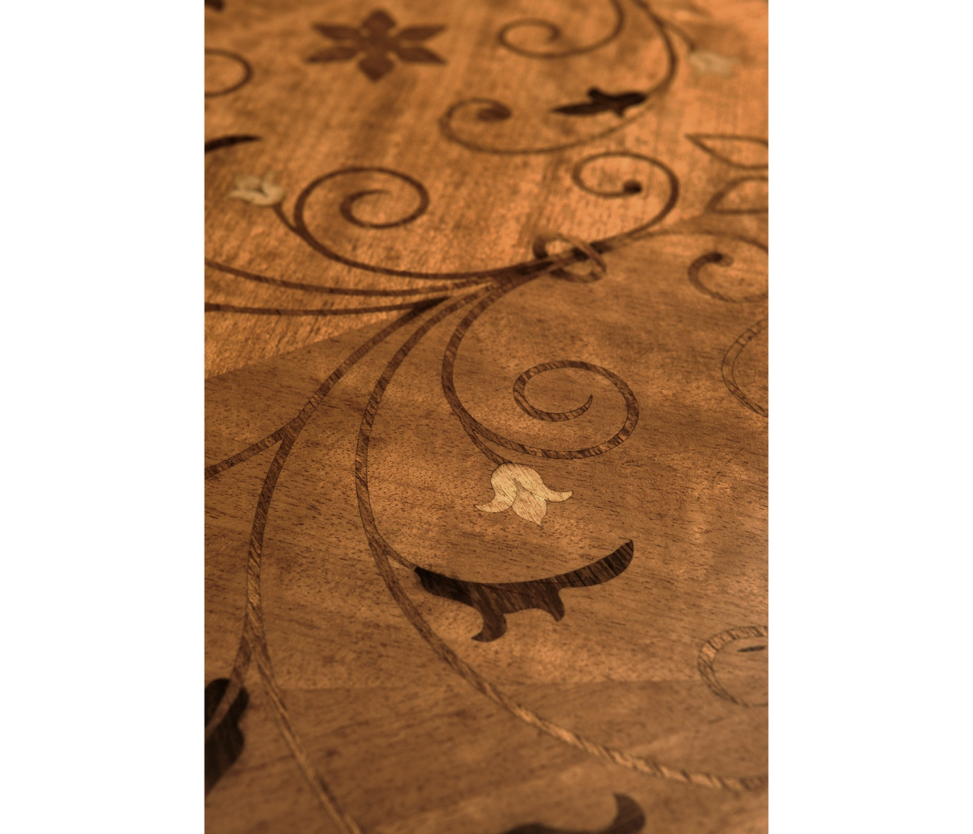 Small marquetry side table