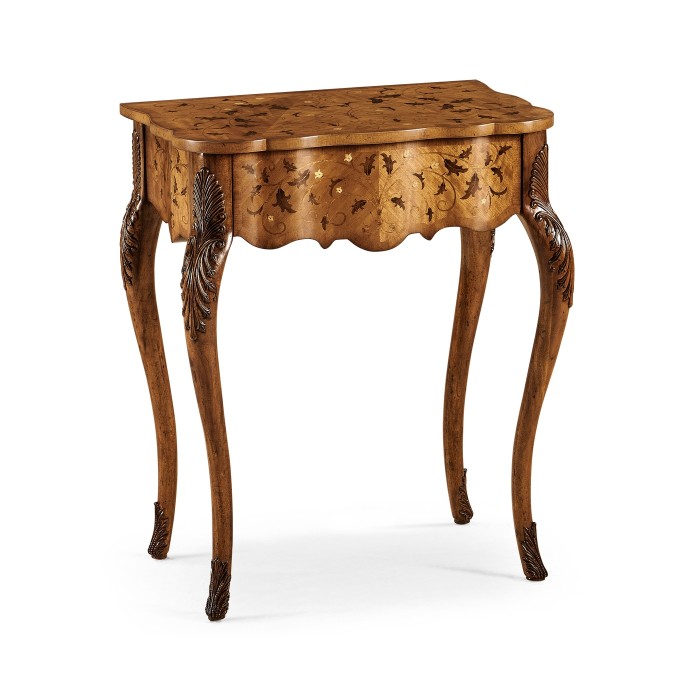 Small marquetry side table