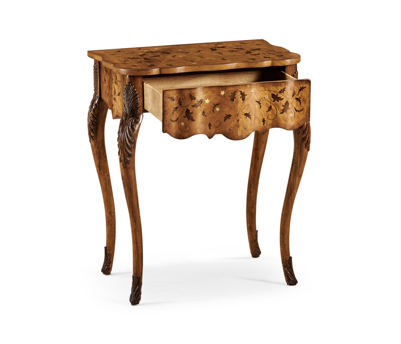 Small marquetry side table