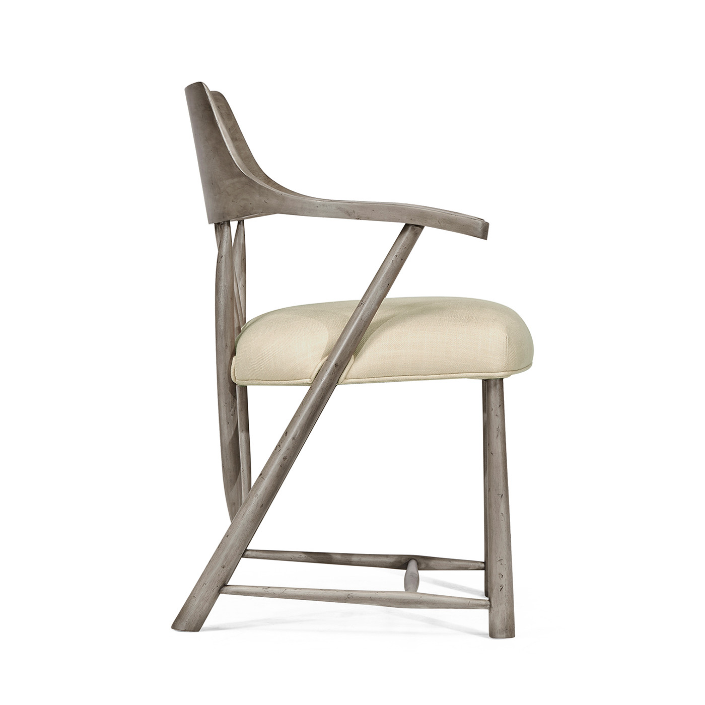 Casual Dark Grey Captains Chair