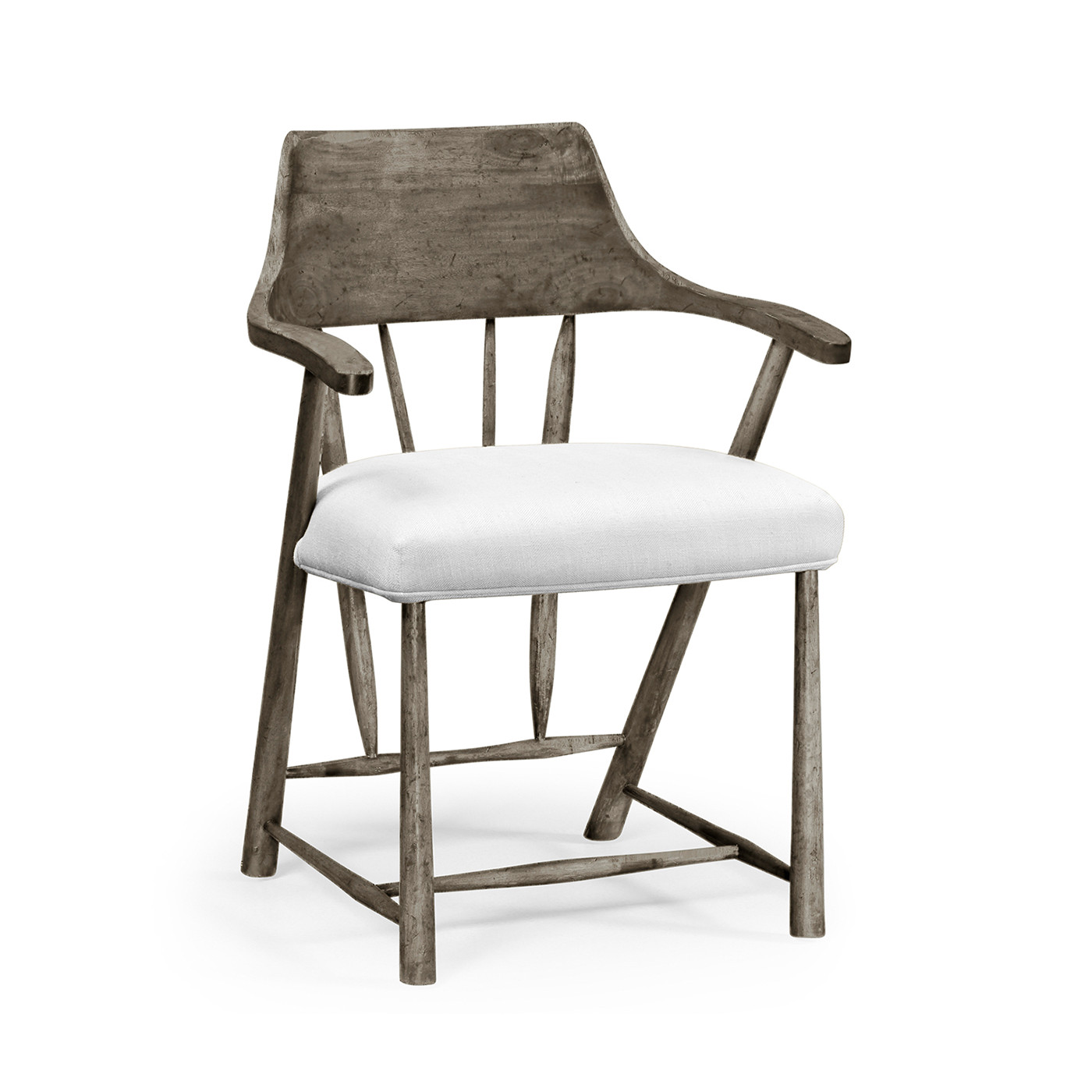 Casual Dark Grey Captains Chair