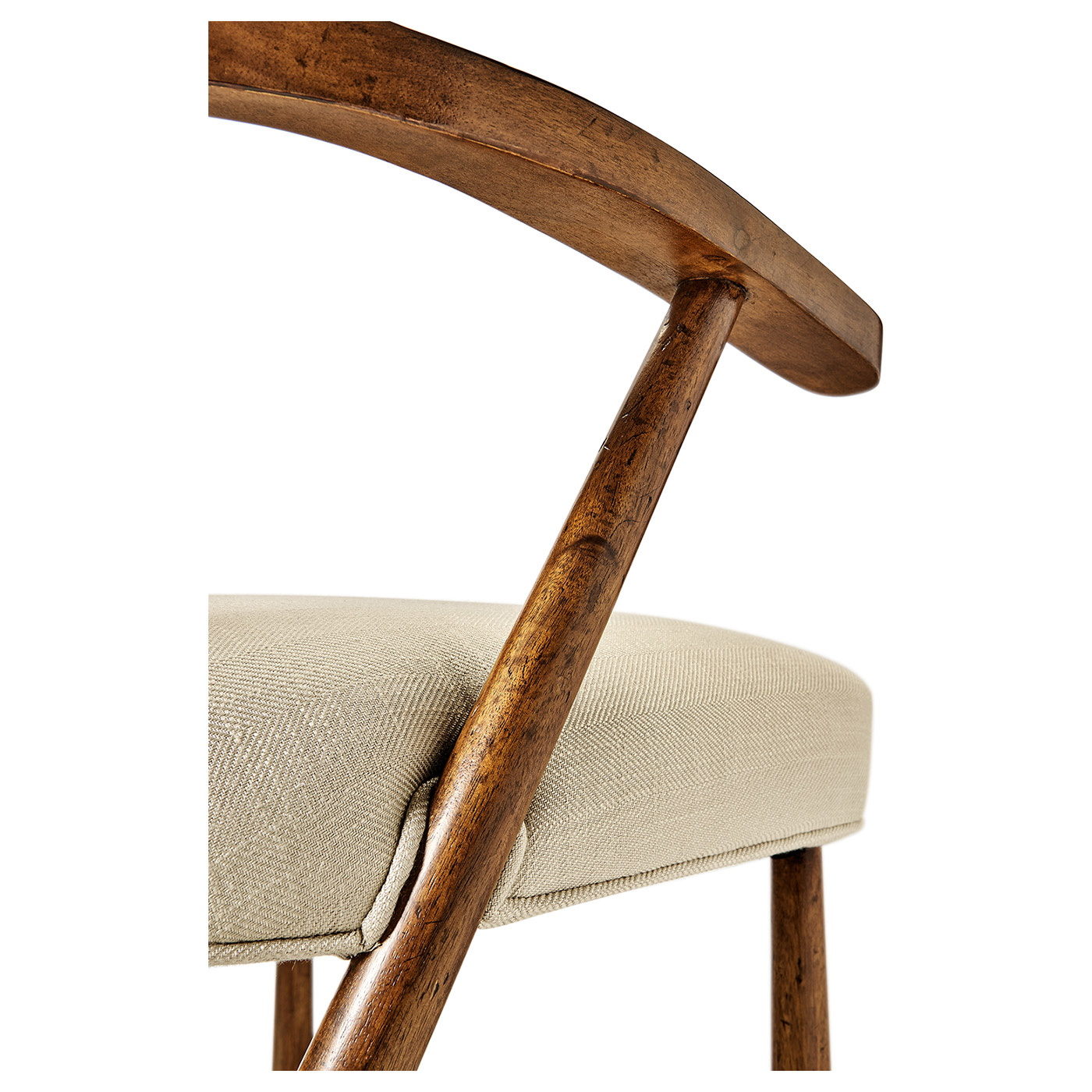 Casual Walnut Captains Chair