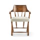 Casual Walnut Captains Chair