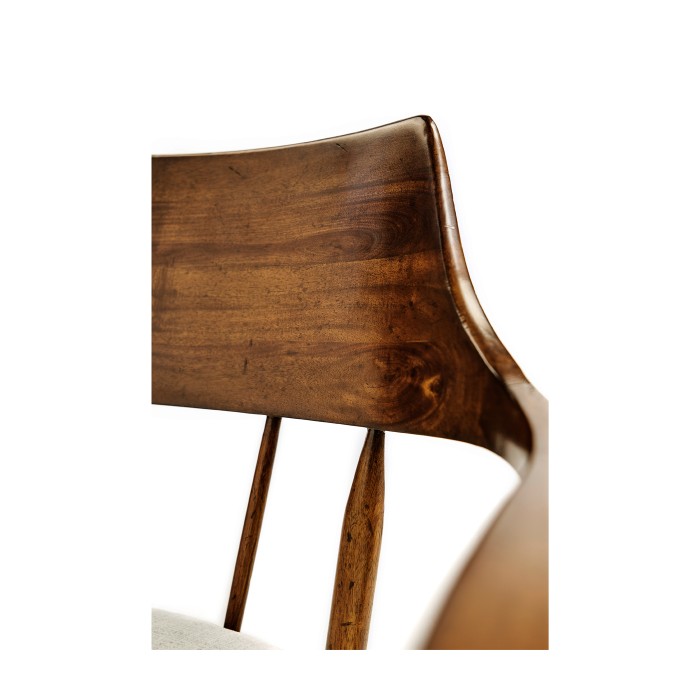 Casual Walnut Captains Chair