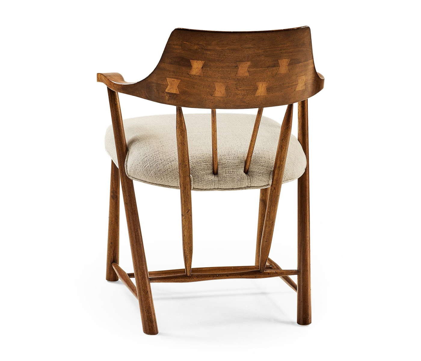 Casual Walnut Captains Chair