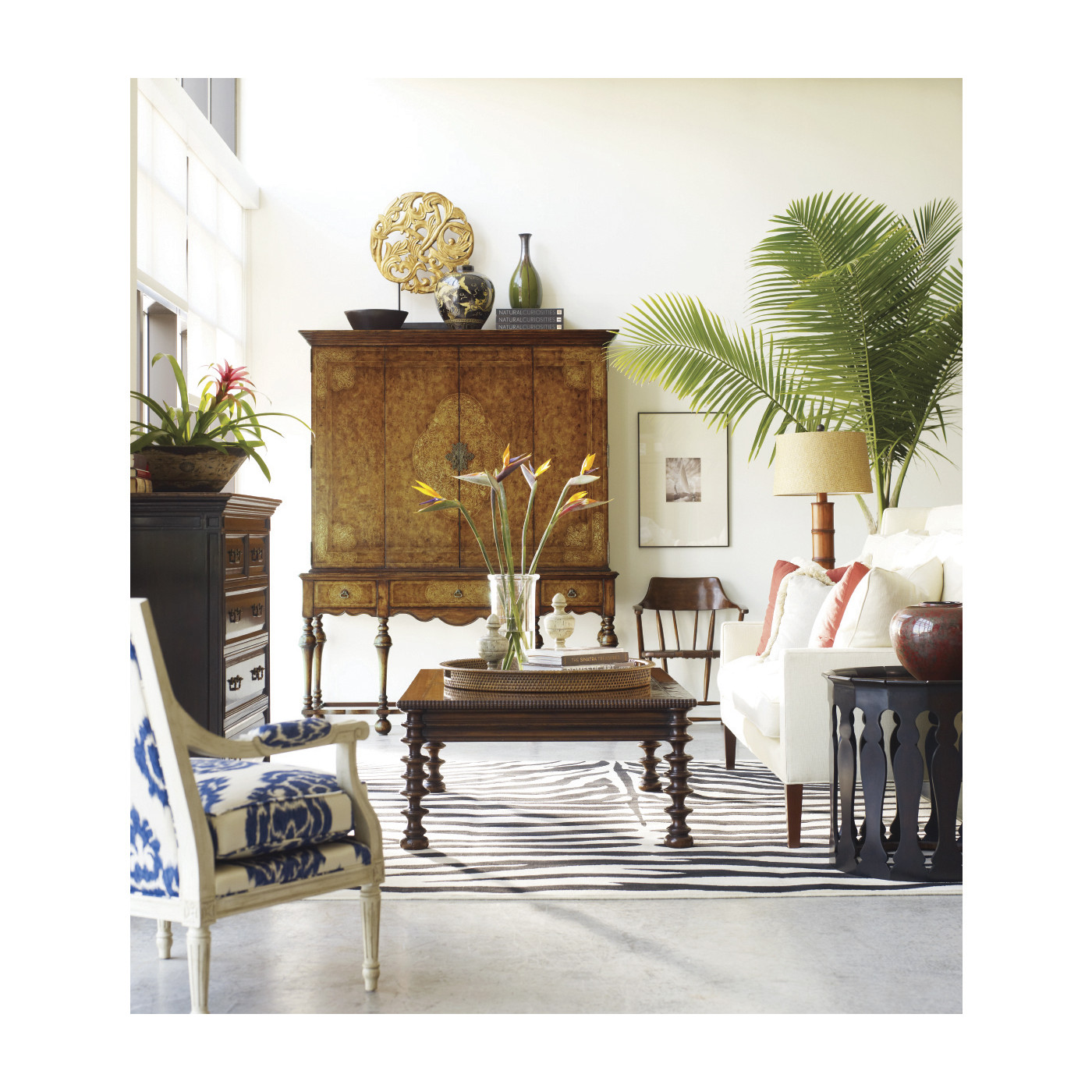 Casual Walnut Captains Chair