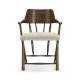 Casual Dark Driftwood Captains Chair