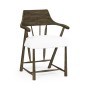 Casual Dark Driftwood Captains Chair