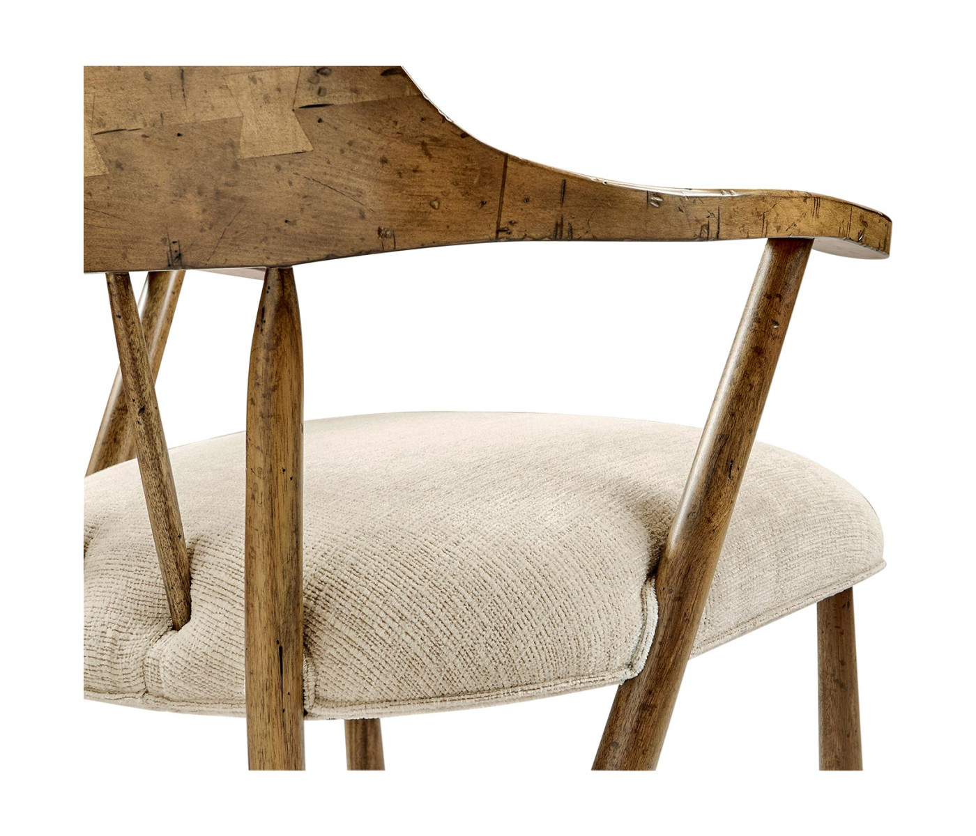 Casual Medium Driftwood Captains Chair