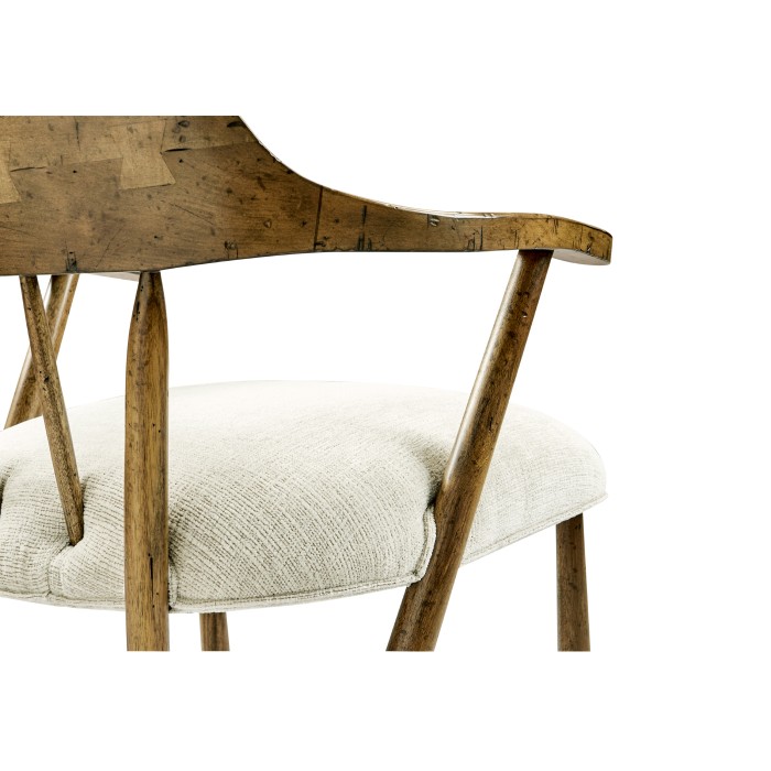 Casual Medium Driftwood Captains Chair