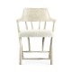 Casual Whitewash Driftwood Captains Chair
