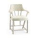 Casual Whitewash Driftwood Captains Chair
