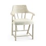 Casual Whitewash Driftwood Captains Chair