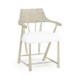 Casual Whitewash Driftwood Captains Chair