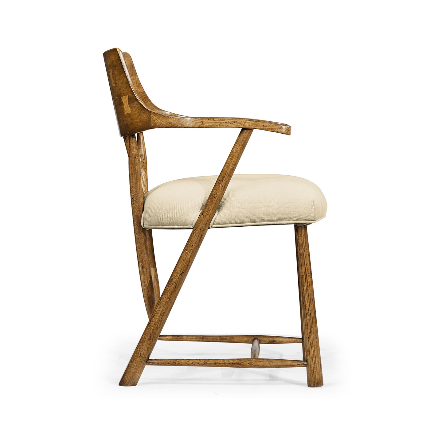 Casual Chestnut Captains Chair